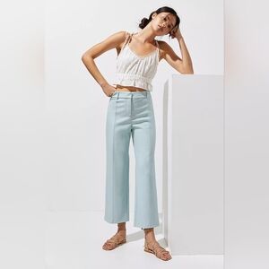 Anthropologie Avec Les Filles Wide Leg Vegan Leather Pants, Size L, NWOT